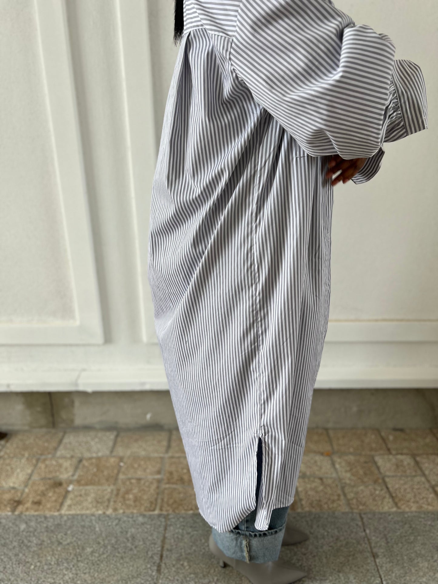Robe VICKI / Grey Stripes